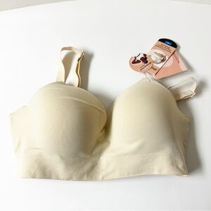 NWT Shapermint Essentials Empower Contour Wireless Bra Nude XL